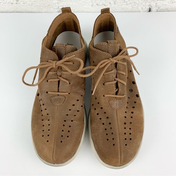 Josef Seibel Malena 09 Perforated Sneakers Castagne Leather Like New 39 - Picture 3 of 14